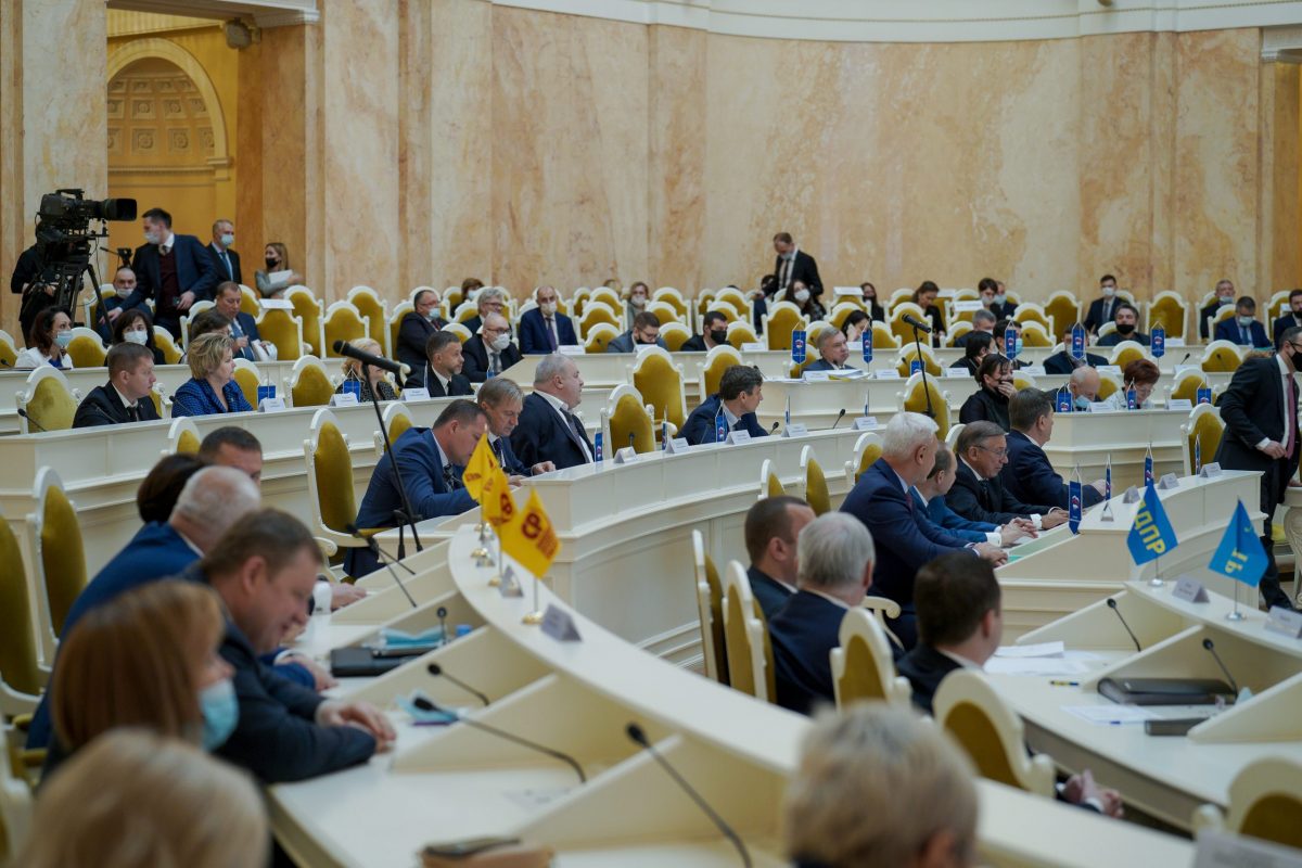 27 октября состоялось очередное заседание Законодательного Собрания Санкт-Петербурга