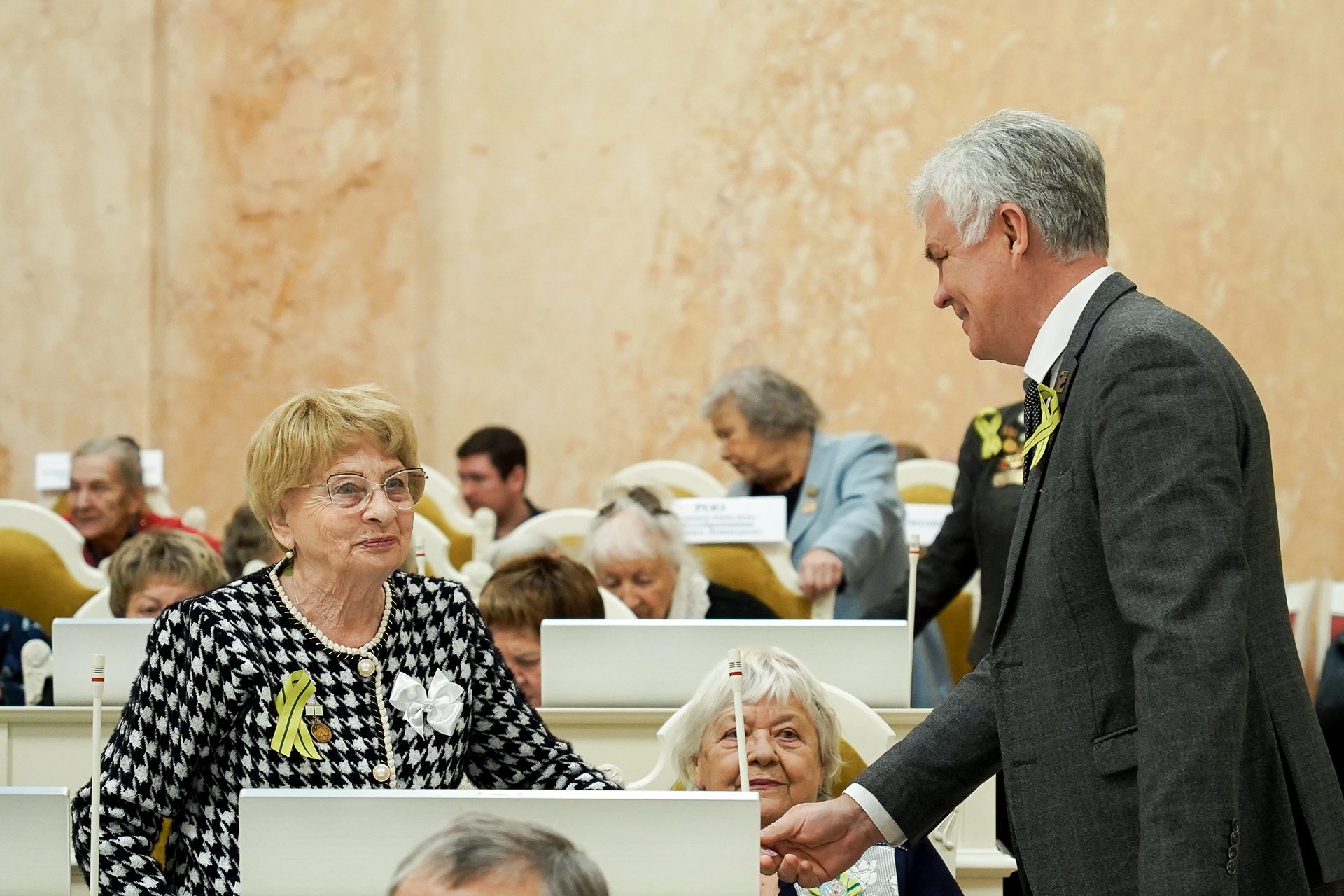 В Мариинском дворце состоялся торжественный прием, посвященный 82-й годовщине полного освобождения Ленинграда от фашистской блокады В Мариинском дворце состоялся торжественный прием, посвященный 82-й годовщине полного освобождения Ленинграда от фашистской блокады