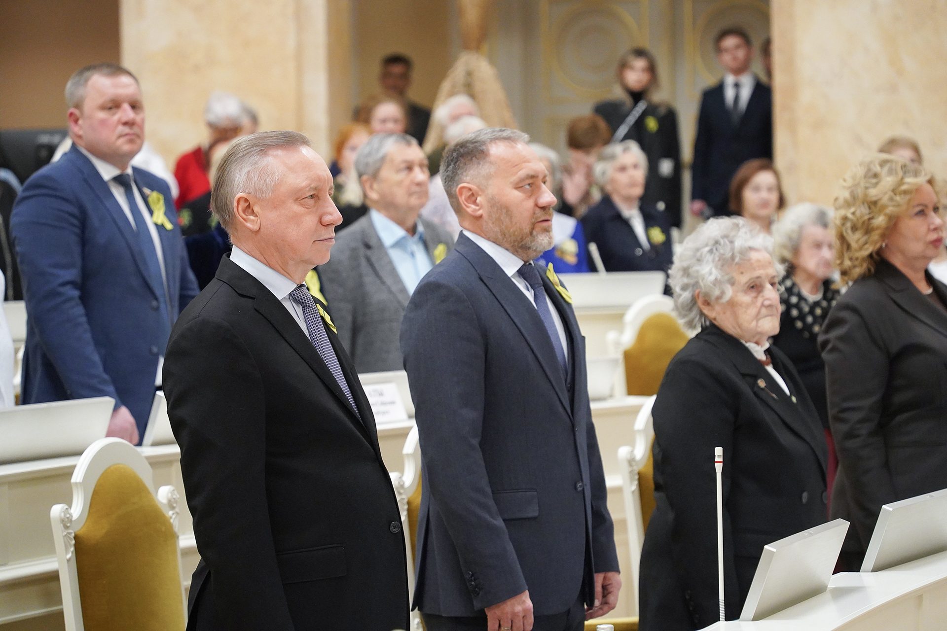 В Мариинском дворце состоялся торжественный прием, посвященный 82-й годовщине полного освобождения Ленинграда от фашистской блокады В Мариинском дворце состоялся торжественный прием, посвященный 82-й годовщине полного освобождения Ленинграда от фашистской блокады