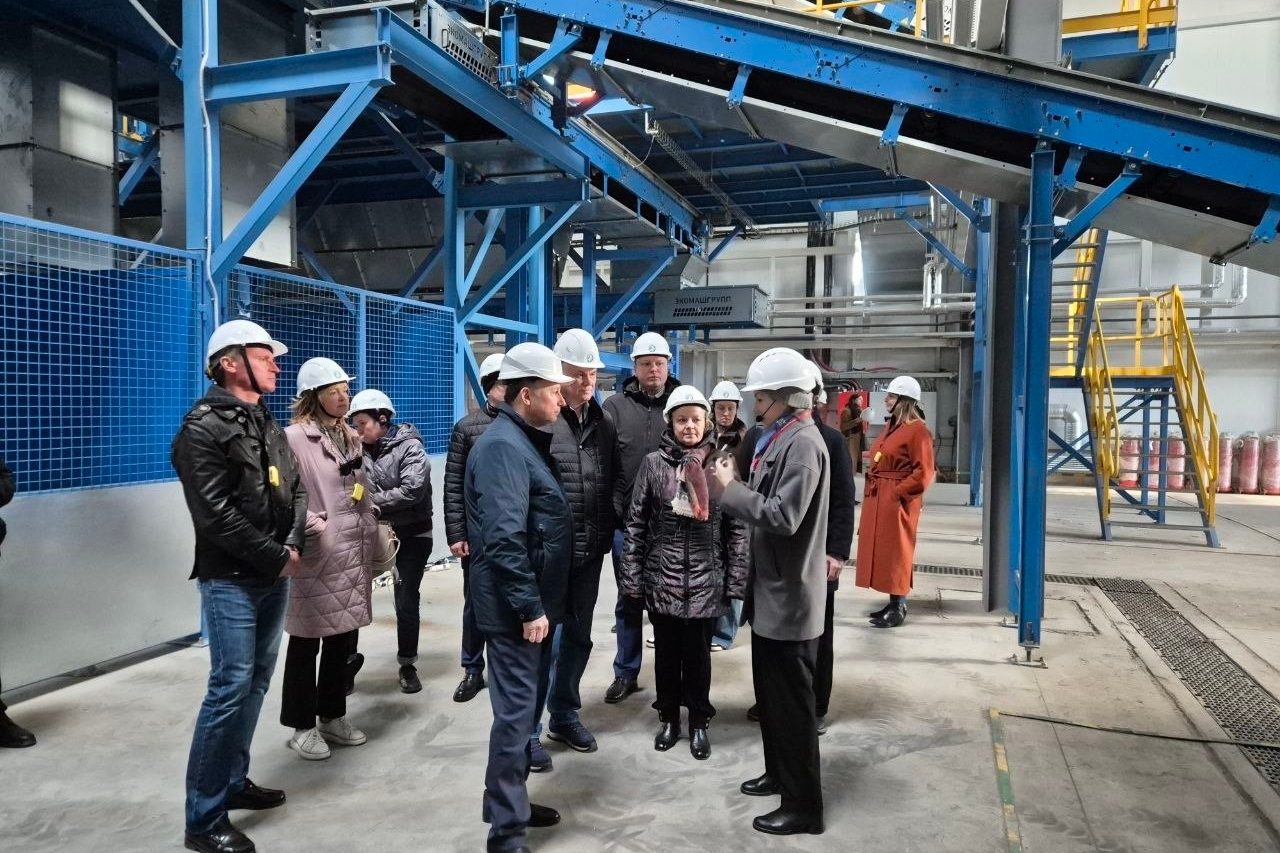 Комиссия по городскому хозяйству проверила работу комплекса по переработке отходов «Островский»