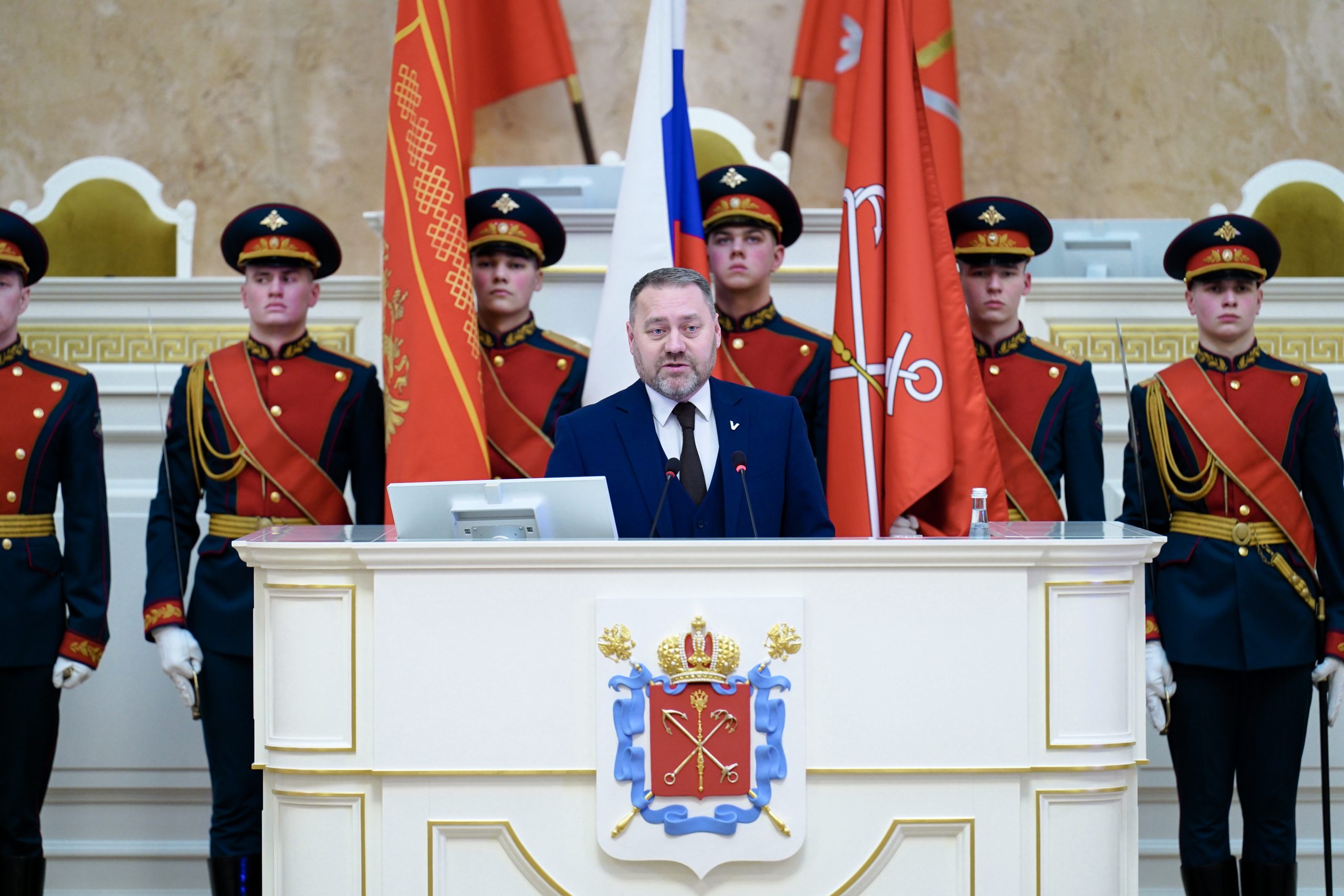 В Мариинском дворце состоялся торжественный приём, посвящённый Дню защитника Отечества