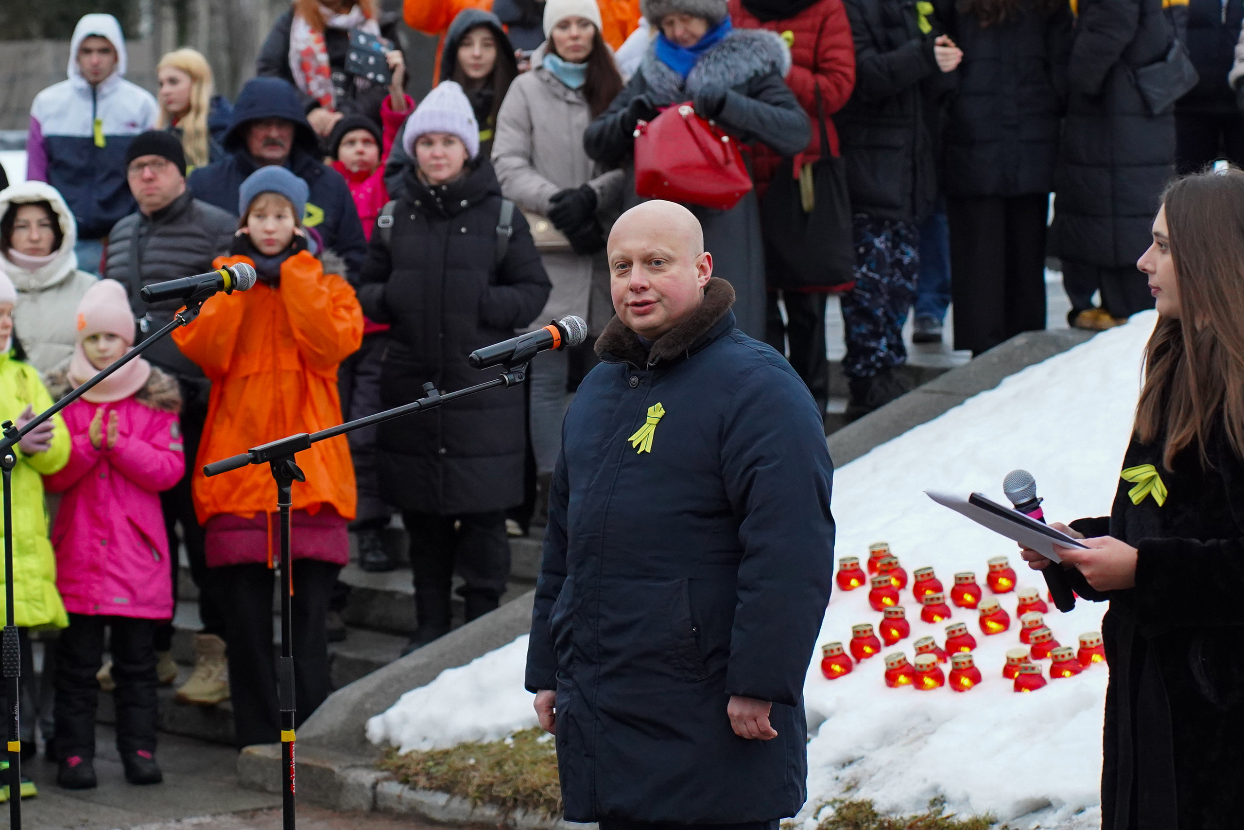 "МЫ ПОМНИМ": акция на Пискаревском мемориале в годовщину прорыва блокады Ленинграда