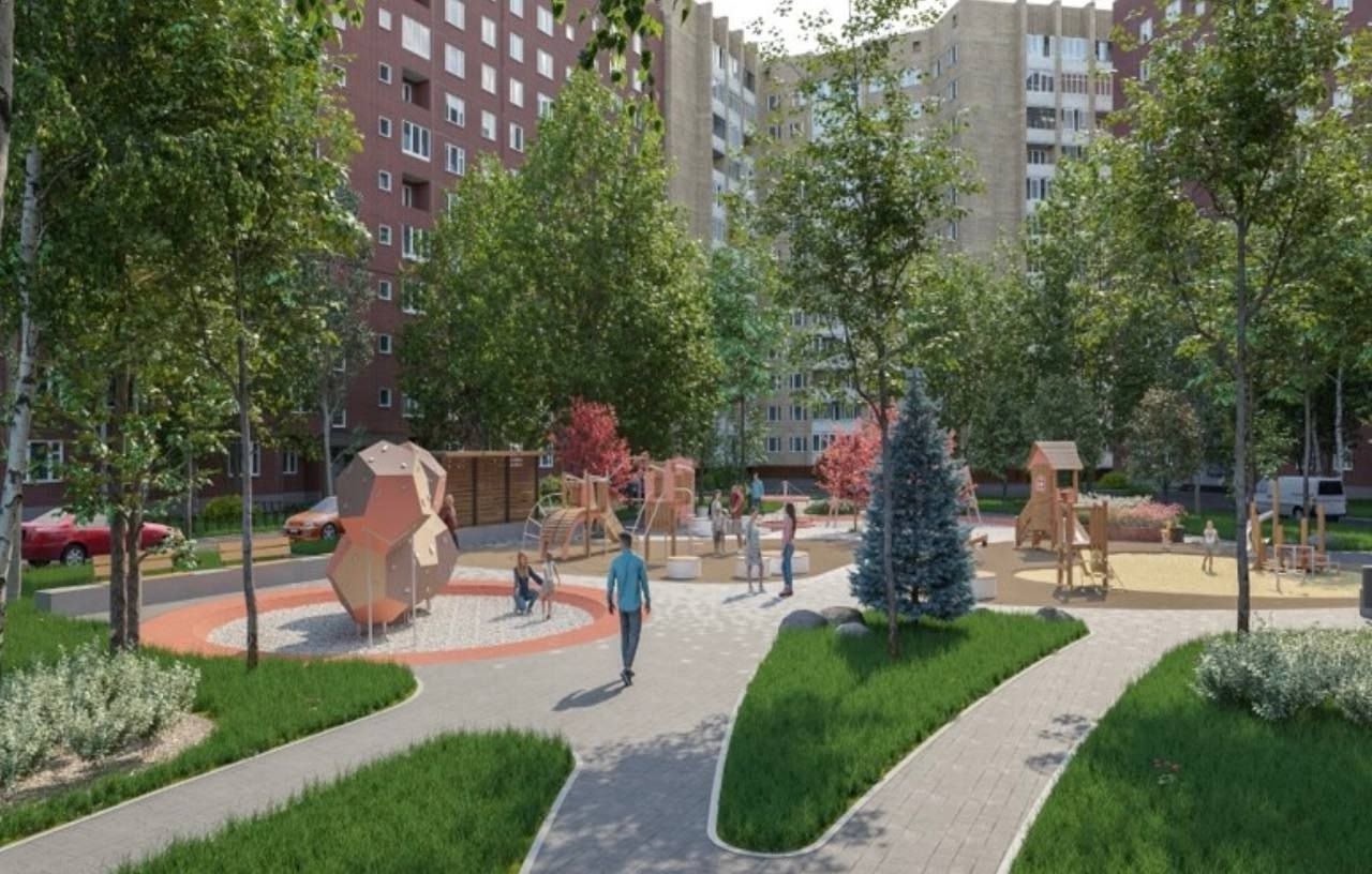 Благоустройство дворов в Калининском районе — 2025