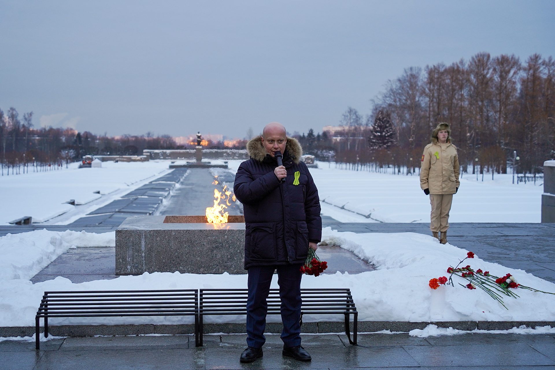 В Калининском районе прошла акция памяти «МЫ ПОМНИМ», посвящённая 83-й годовщине прорыва блокады Ленинграда