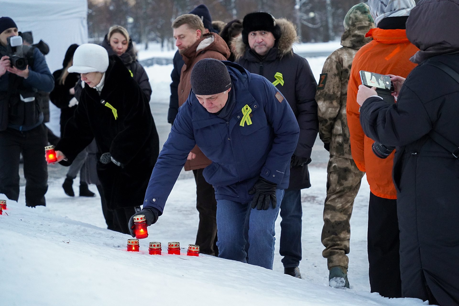 В Калининском районе прошла акция памяти «МЫ ПОМНИМ», посвящённая 83-й годовщине прорыва блокады Ленинграда