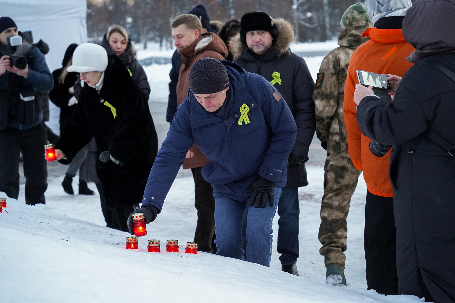 В Калининском районе прошла акция памяти «МЫ ПОМНИМ», посвящённая 83-й годовщине прорыва блокады Ленинграда